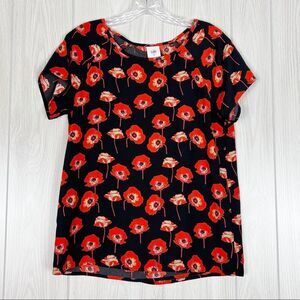 Cabi | Flanders Poppy Blouse With Split Back Style #3251 Size X Small